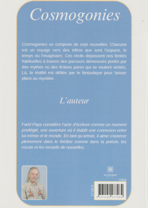 Cosmogonies : 4ème de couverture